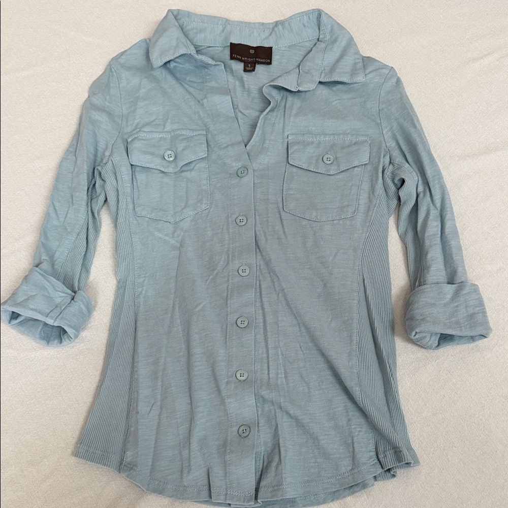 Fenn Wright Manson Sky Blue Shirt